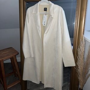 Zara faux suede coat